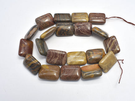 Jasper Beads, 15x20mm Rectangle-RainbowBeads