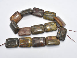 Jasper, 20x28mm Rectangle Beads-RainbowBeads