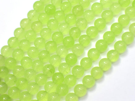 Jade - Light Green, 8mm (8.2mm) Round-RainbowBeads