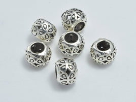 6pcs 925 Sterling Silver Beads-Antique Silver, 5.5x4mm Rondelle Beads-RainbowBeads