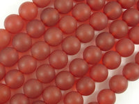 Matte Carnelian Beads, 10mm Round Beads-RainbowBeads