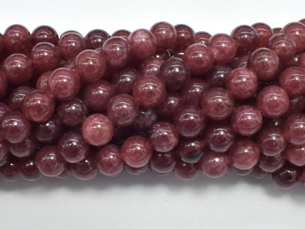 Jade Beads-Coffee, 8mm Round-RainbowBeads
