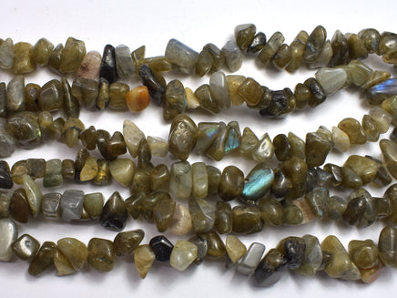Labradorite 7-15mm Chips Beads, 33 Inch-RainbowBeads