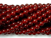 Carnelian Beads, Round, 6mm-RainbowBeads