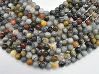 Hawk Eye, 8mm, Round-RainbowBeads