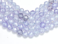 Cubic Zirconia - Lavender, CZ beads, 4mm, Faceted-RainbowBeads