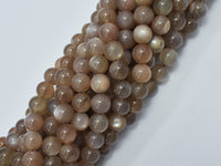 Gray Moonstone Beads, 8mm, Round-RainbowBeads