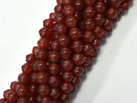 Carnelian-Red 8mm Bell Beads, 13 Inch-RainbowBeads