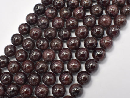 Red Garnet, 10mm Round Beads-RainbowBeads
