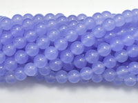Jade Beads, Light Purple, 8mm Round Beads-RainbowBeads