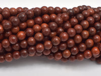 Red Sandalwood Beads, 6mm, Round Beads, Mala Beads, 108 beads-RainbowBeads