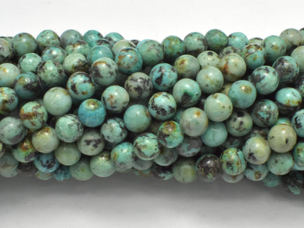 African Turquoise Beads, 6m Round-RainbowBeads
