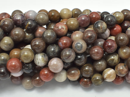 Petrified Wood, 8mm (8.5mm) Round-RainbowBeads