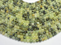 Prehnite Beads, 6mm (6.3mm) Round Beads-RainbowBeads