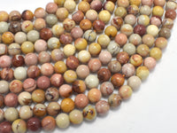 African Agate, 6mm, Round, 15.5 Inch-RainbowBeads