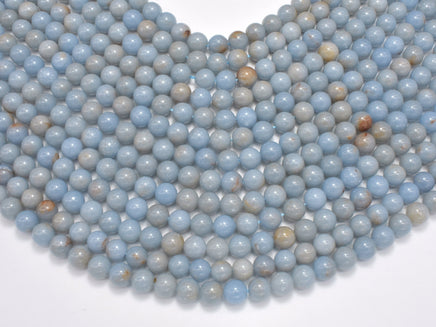 Angelite Beads, 8mm Round Beads-RainbowBeads