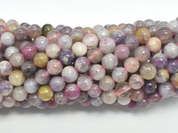 Pink Tourmaline Beads, 6mm (6.5mm) Round-RainbowBeads