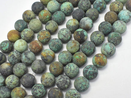 Matte African Turquoise, 10mm (10.5mm) Round-RainbowBeads
