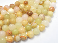 Afghan Jade Beads, 10mm Round Beads-RainbowBeads