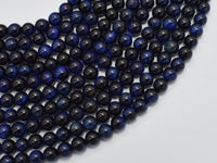 Tiger Eye-Blue 6mm Round Beads-Rainbow Beads