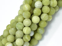 Matte Jade Beads, 10mm (10.5mm) Round Beads-RainbowBeads