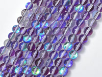 Mystic Aura Quartz-Purple, 6mm (6.3mm) Round-RainbowBeads