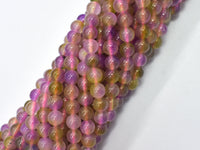 Jade - Purple & Light Green 6mm Round-RainbowBeads