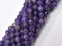 Amethyst, 8mm, Faceted Round-RainbowBeads