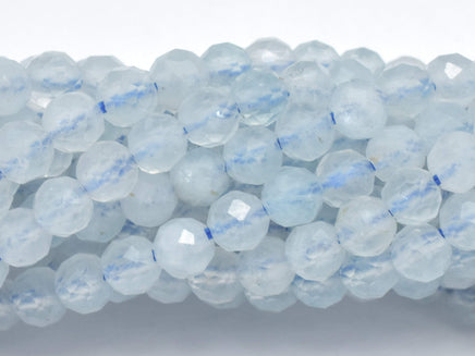 Aquamarine Beads, 3.5mm Micro Faceted-RainbowBeads