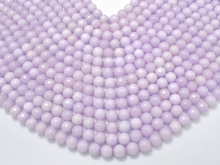 Jade Beads, Lavender, 8mm Faceted Round-RainbowBeads