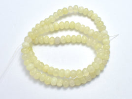 New Jade, 4x6mm Rondelle Beads-RainbowBeads