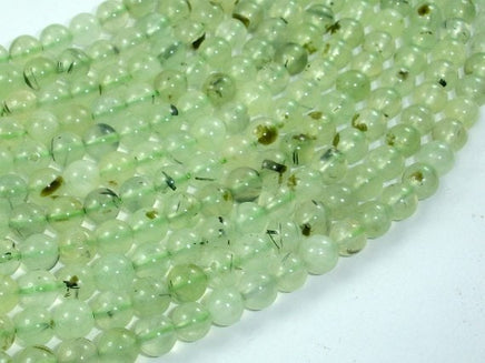 Prehnite Beads, 6mm(6.2mm) Round Beads-RainbowBeads