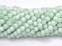 Green Angelite Beads, 6mm, Round, 15 Inch-RainbowBeads