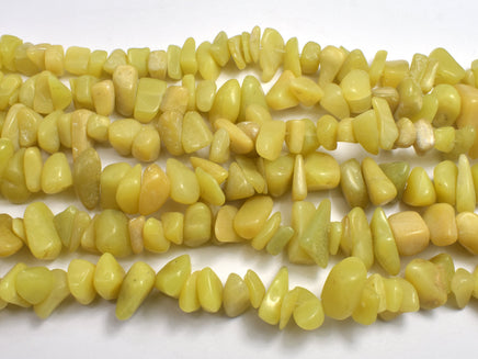 Olive Jade 7-15mm Chips Beads, 34 Inch-RainbowBeads
