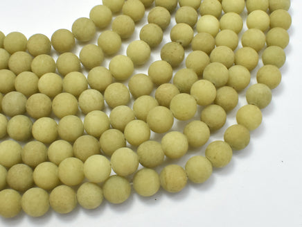 Matte Jade Beads, Olive Green, 8mm (8.4mm)-RainbowBeads