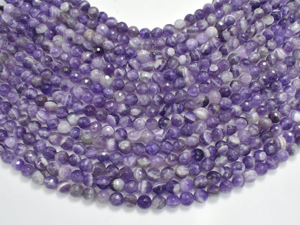 Amethyst, Dog Tooth Amethyst, 6mm, Faceted Round-RainbowBeads