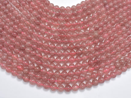 Strawberry Quartz Beads, Lepidocrocite, 8mm Round-RainbowBeads