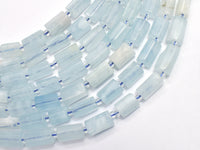 Aquamarine 7x11mm Faceted Tube-RainbowBeads