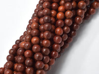 Red Sandalwood Beads, 6mm, Round Beads, Mala Beads, 108 beads-RainbowBeads