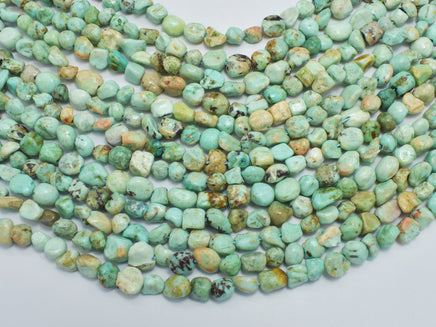 Natural Peru Turquoise Beads, 5x7mm, Nugget Beads-RainbowBeads