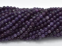 Lepidolite Beads, 4mm Round Beads-RainbowBeads