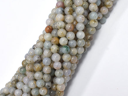 Moss Opal 6mm Round-RainbowBeads