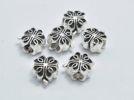 2pcs 925 Sterling Silver Beads-Antique Silver, 7x7mm-RainbowBeads
