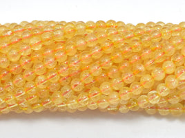 Citrine Beads, 4mm (4.7mm), Round-RainbowBeads