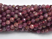 Pink Tourmaline 4mm (4.5mm) Micro Faceted Round-RainbowBeads