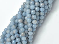 Angelite Beads, 6mm Round Beads-RainbowBeads