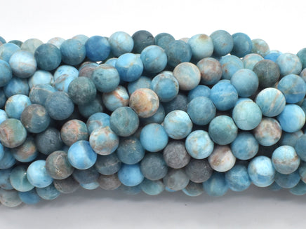 Matte Apatite Beads, 6mm, Round-RainbowBeads