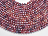 Mystic Coated Fire Agate- Red, 6mm Faceted-RainbowBeads