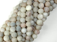 Druzy Agate Beads, Geode Beads, 6mm(6.5mm) Round Beads-RainbowBeads