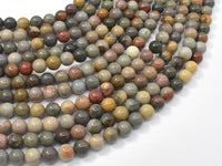 Polychrome Jasper, 6mm Round Beads-RainbowBeads